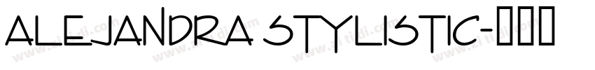 Alejandra Stylistic字体转换